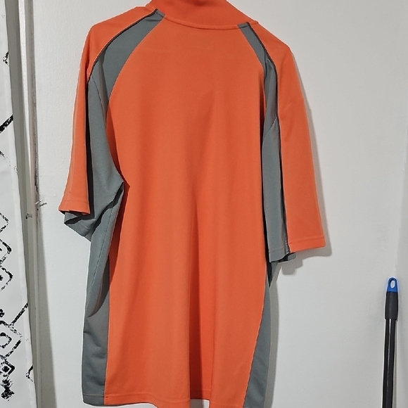 Grand Slam Orange and Gray Polo Shirt - Picture 3 of 7
